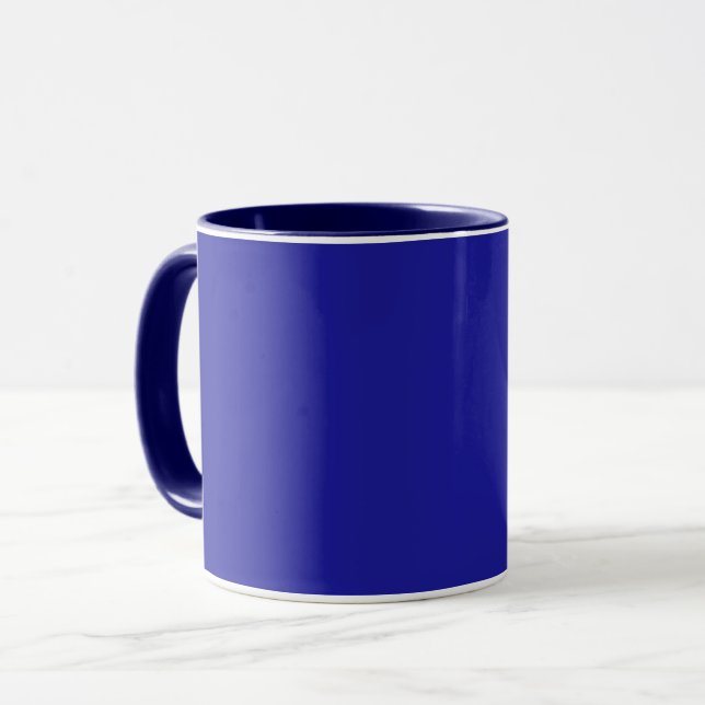 Taza Azul cobalto de colores (Anverso izquierdo)
