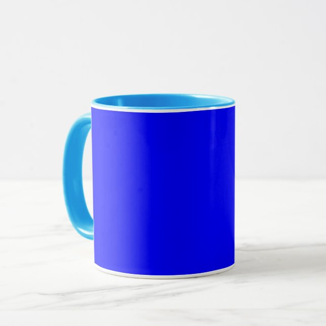 Taza Azul (color sólido) (Anverso izquierdo)