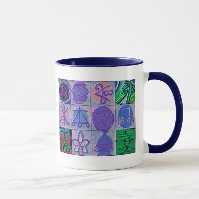 Taza Azul curativo de Havenly de los Rótulos 12 de (Derecha)