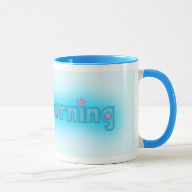 Taza Azul de la buena mañana (Derecha)