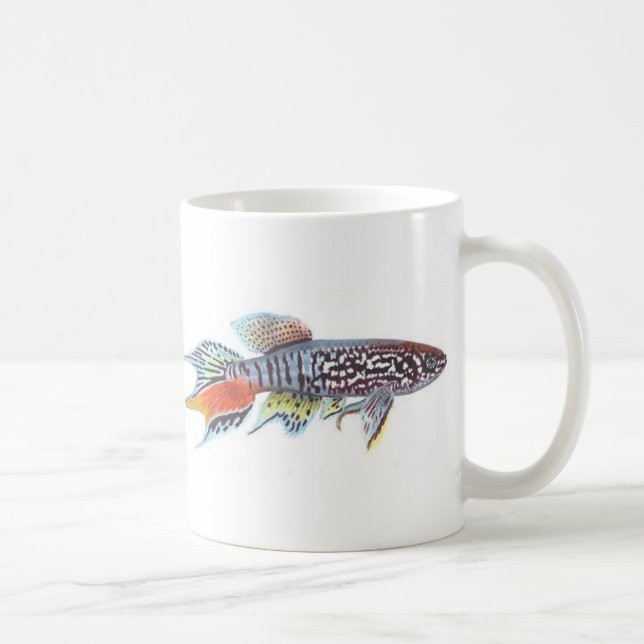 Taza azul de la imagen doble de Gularis (Derecha)