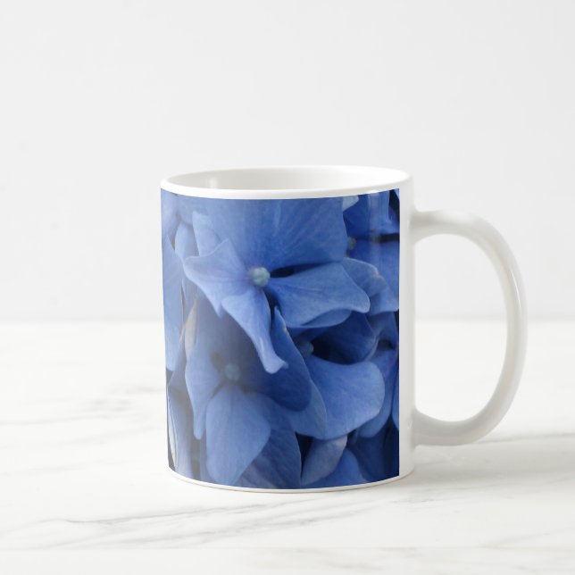Taza azul de los Hydrangeas (Derecha)