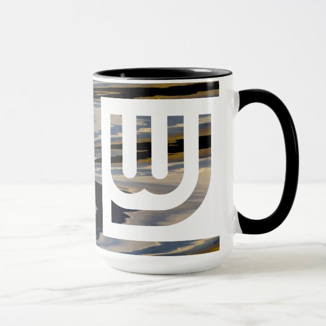 Taza azul de Wtr Orng del viaje de WJ (Derecha)