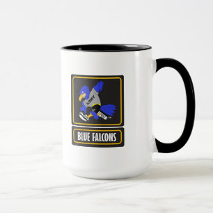 Taza azul del campanero de los Falcons