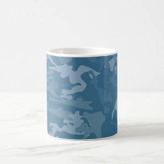 TAZA azul del camuflaje