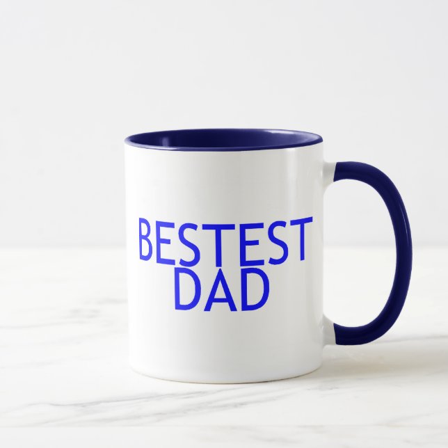 Taza Azul del papá de Bestest (Derecha)