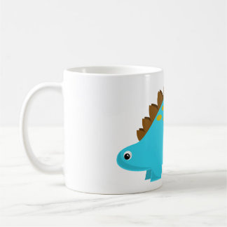 Taza azul del Stegosaurus