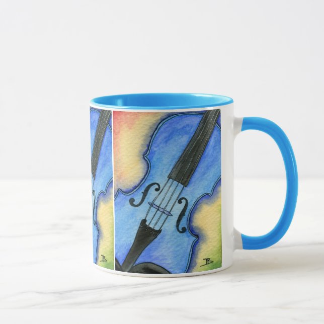 Taza azul del violín (Derecha)