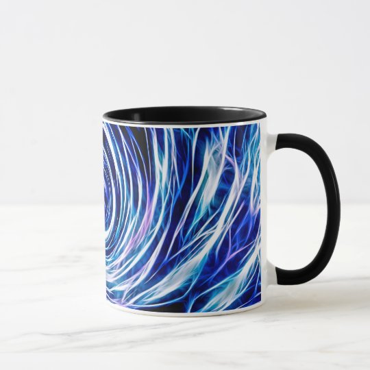 Taza Azul futuro - su Estilo-Color de encargo 11 onzas