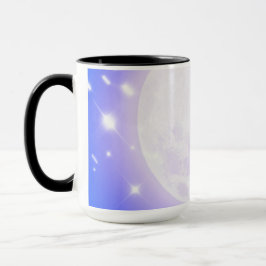 Taza Azul Luna y Estrellas