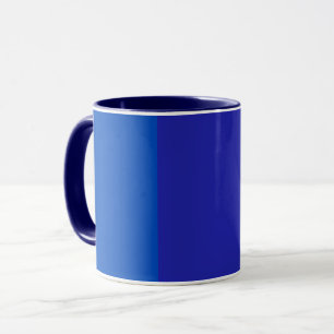 Taza Azul medio- azul fuerte -azul grisáceo