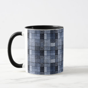 Taza Azul, mezclilla, cuadros escoceses, cuadros escoce