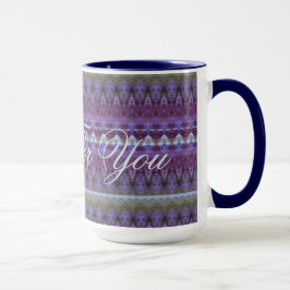 Taza Azul morado y verde