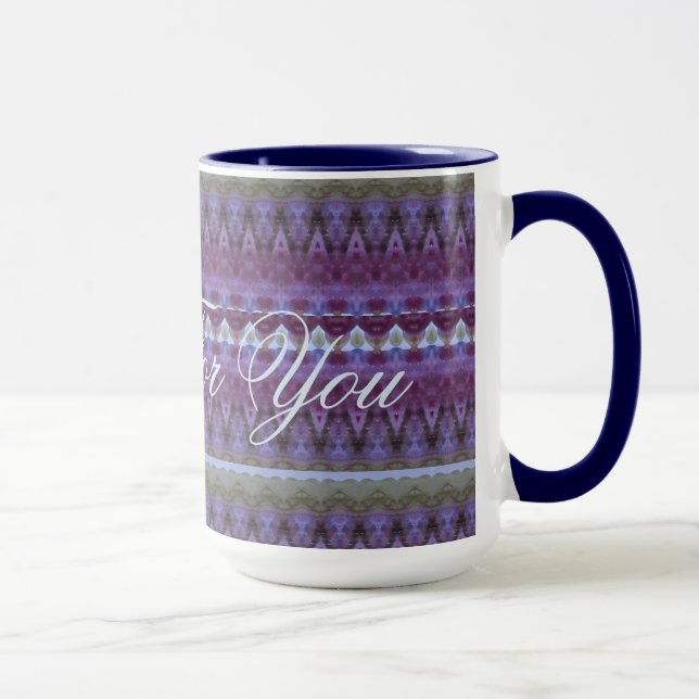 Taza Azul morado y verde (Derecha)