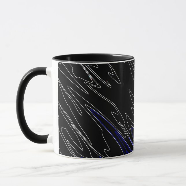 Taza Azul negro mareado (Izquierda)
