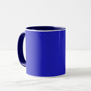 Taza Azul neón sólido brillante texturizado.