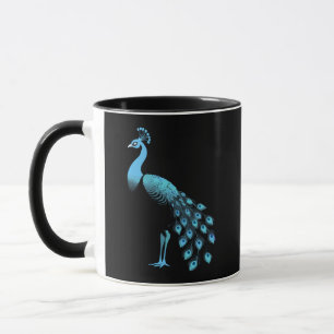 Taza Azul Peacock