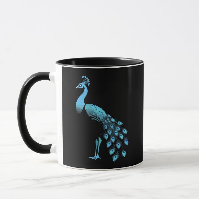 Taza Azul Peacock (Izquierda)