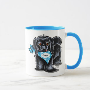 Taza Azul personalizado nombre del animal de compañía