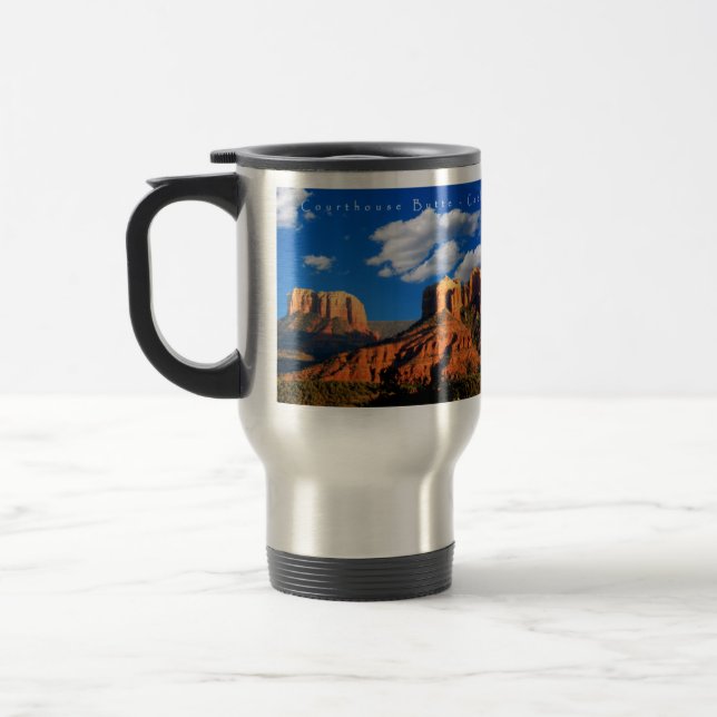Taza azul profunda del viaje de Sedona del valle (Izquierda)