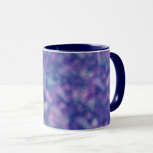 Taza Azul Púrpura Rosa Único Cool Chic