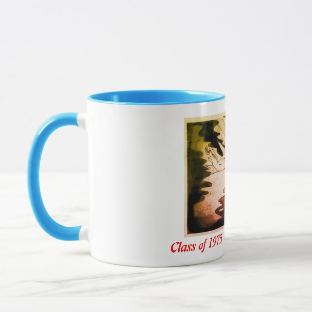 Taza Azul Reunión Antonia de 50 años (Izquierda)