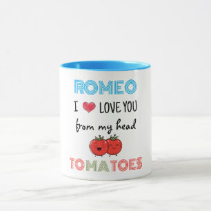 Taza Azul te amo Latte Mug