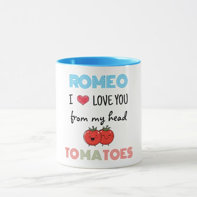 Taza Azul te amo Latte Mug (Centro)