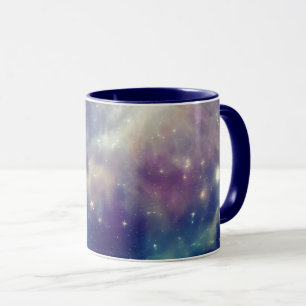 Taza Azul Violeta Verde azulado Vía Láctea