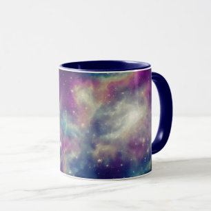 Taza Azul Violeta Verde azulado Vía Láctea