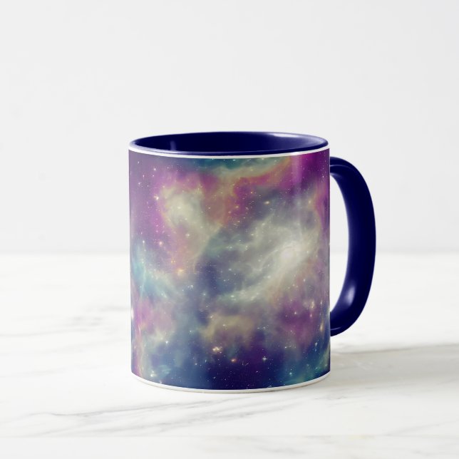 Taza Azul Violeta Verde azulado Vía Láctea (Anverso derecho)