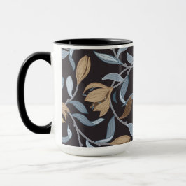 Taza Azul y Tan William Morris Elegante inspirado