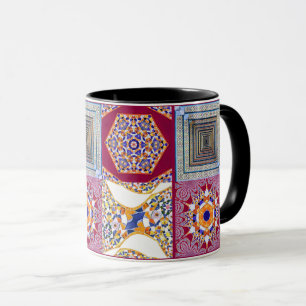 Taza Azulejos geométricos con un giro CG