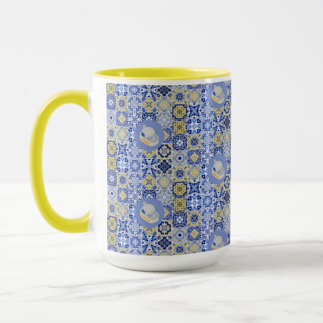 Taza Azulejos y Sardinas (Izquierda)