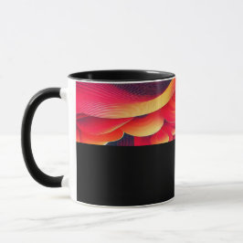 Taza B06 - Tasse mit Rot Gelb Farbverlauf