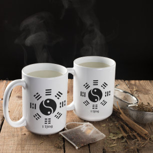 Taza Ba Gua, ocho trigramas, personalizable Yin yang