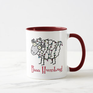 Taza Baaa Humbug Navidades Mug