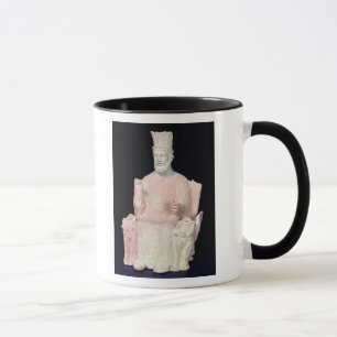 Taza Baal Hammon asentado en su trono