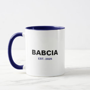 Taza Babcia Est. Año - El regalo perfecto de la abuela