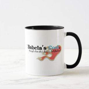 Taza Babcia tiene flashes calientes
