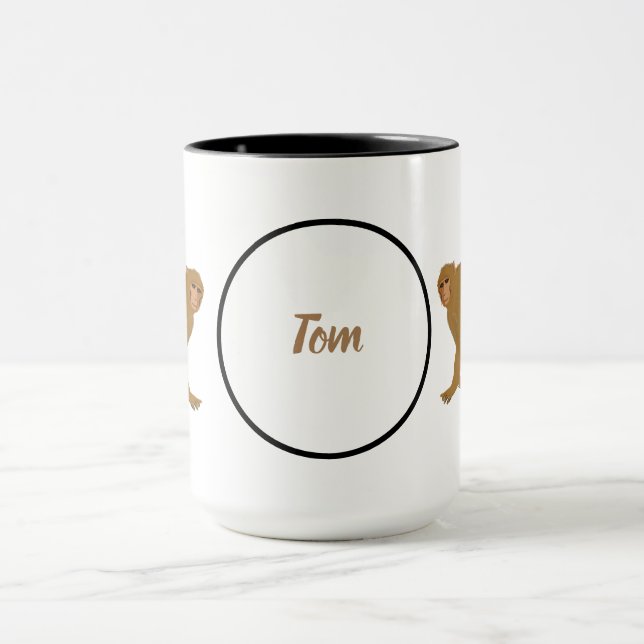 Taza Baboon Monkey Art (Centro)