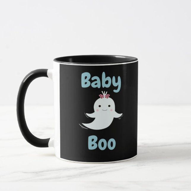 Taza Baby Boo Cute Niños O Parejas De Halloween Regalo (Izquierda)