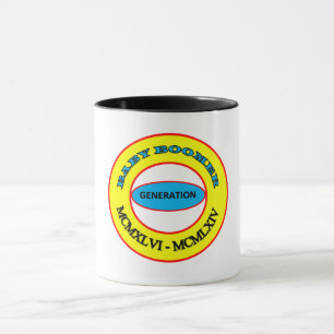 Taza BABY BOOMER Roman Numerals Mug