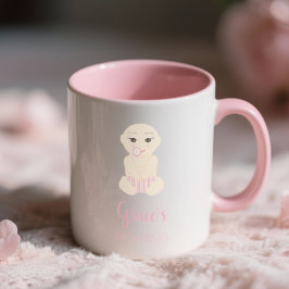 Taza Baby Girl  Illustration in Pink Design