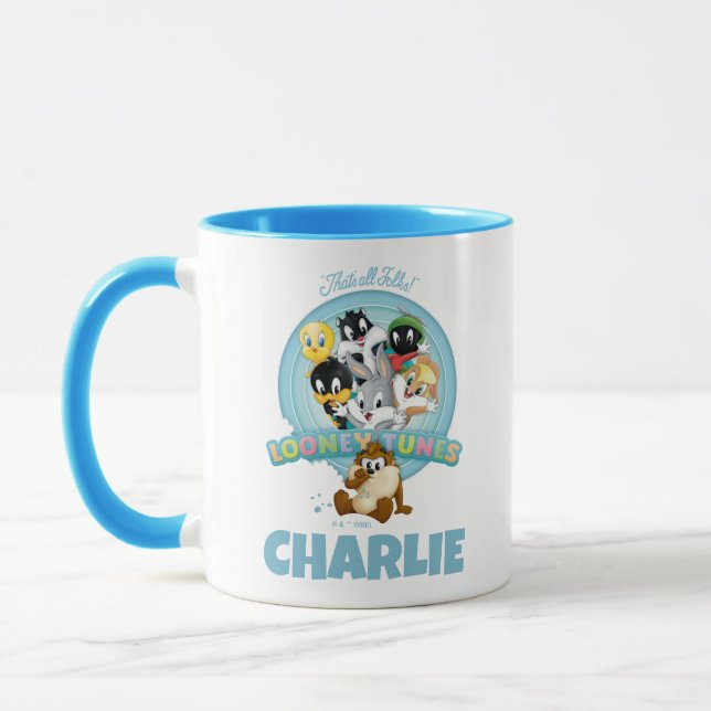 Taza Baby LOONEY TUNES™ Logo | That's All Folks (Izquierda)