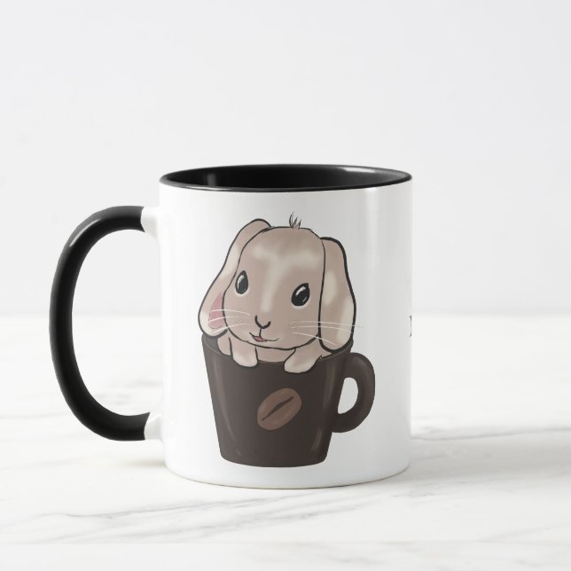 Taza Baby lop bunny in mug (Izquierda)