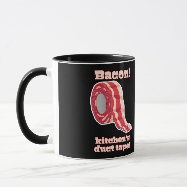 Taza ¡Bacon! ¡Cinta del ducto de la cocina! (Izquierda)