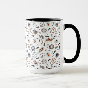 Taza Bacterias y modelo del virus