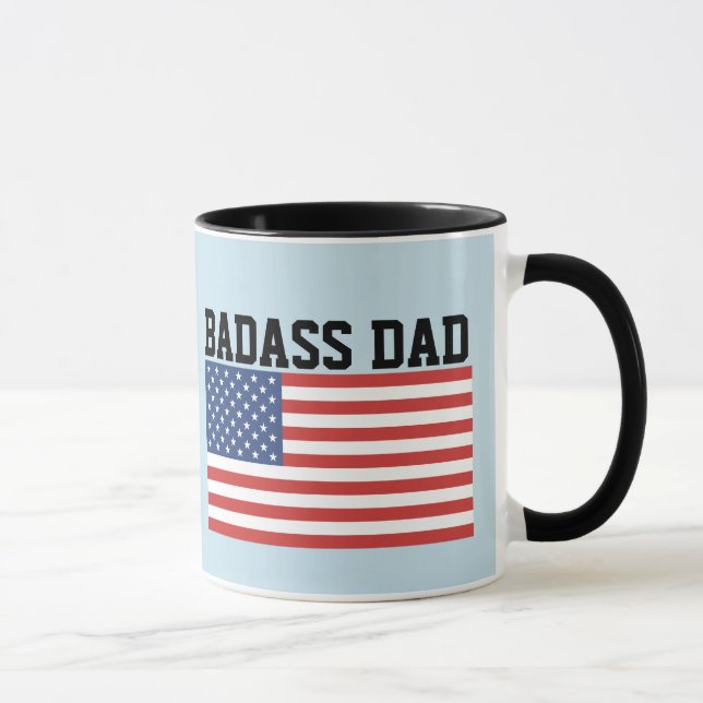 TAZA BADASS DAD PATRIOTIC COFFEE MUG (Derecha)