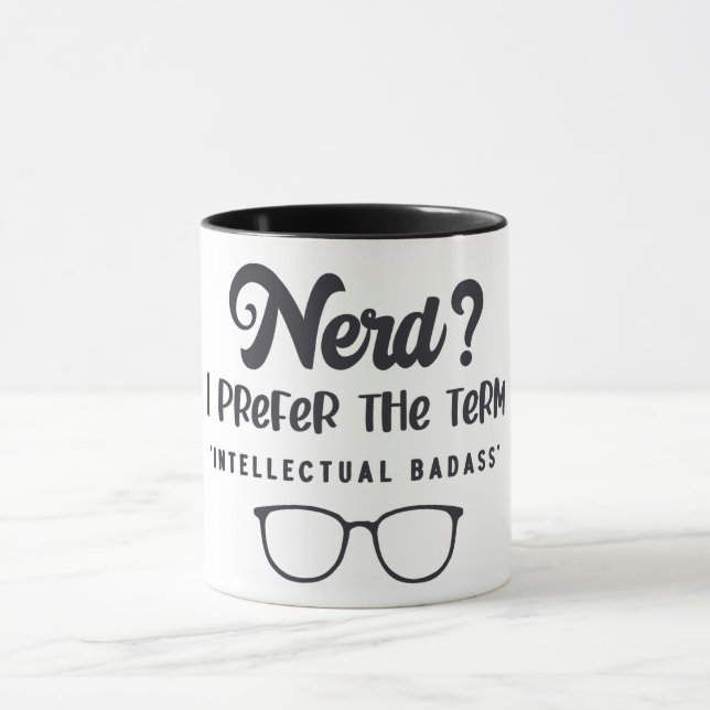 Taza Badass Nerd/Intelectual (Centro)